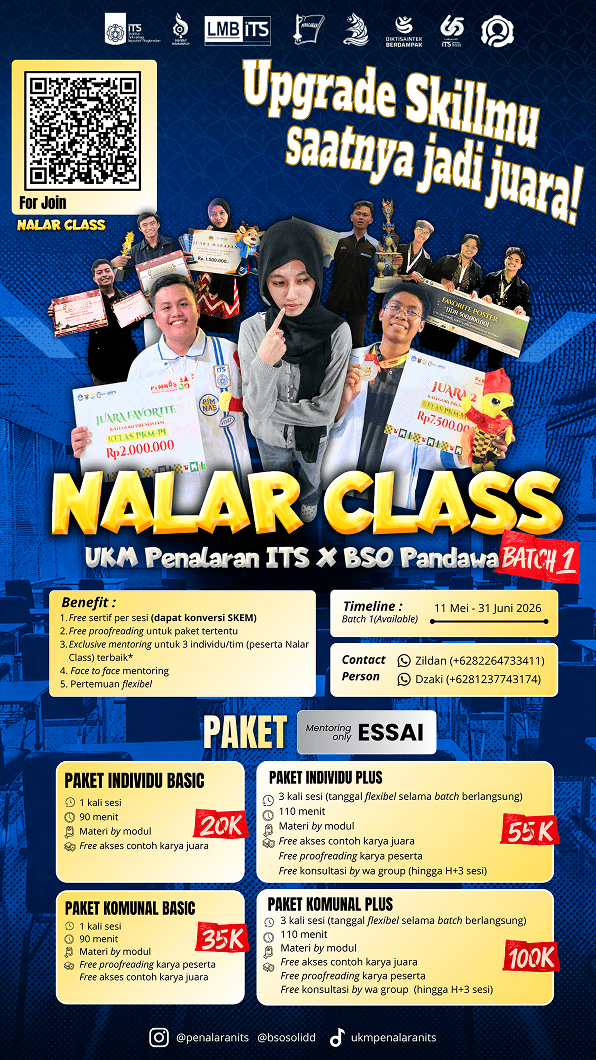 Poster program Nalar Class BSO Pandawa